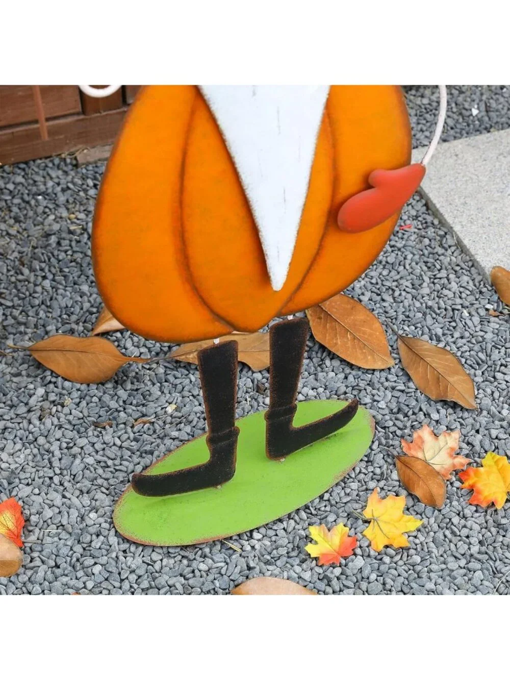 Charming Fall Metal Gnome Porch Sign | Standing & Hanging Wall Decor